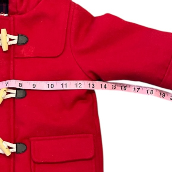 Kids JoJo Mama Bebe Vibrant Red 18-24 Month Toggle Jacket with Zipper - Picture 8 of 16